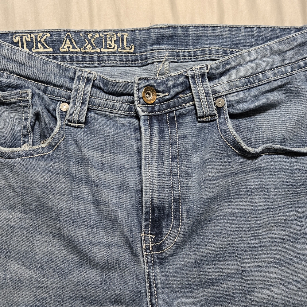 Men's TK Axel Blue Denim Jeans Straight Leg